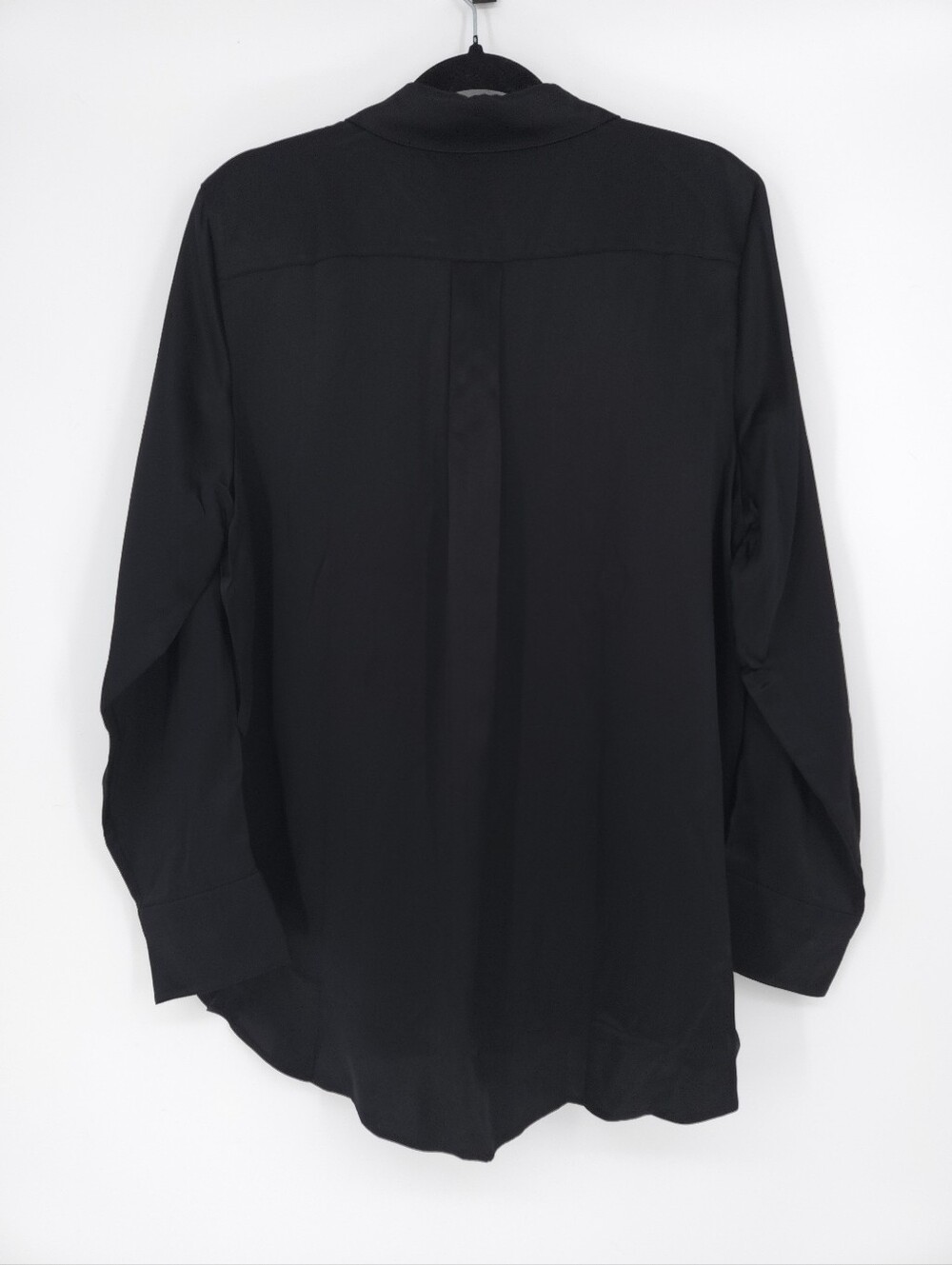 100% Silk Banana Republic The Everyday Silk Shirt Black NWT - Picture 7 of 9